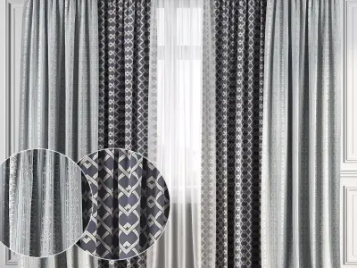 Curtain Set 115 3D model
