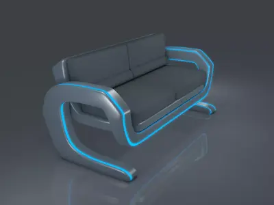 Sci fi Sofa 3D model