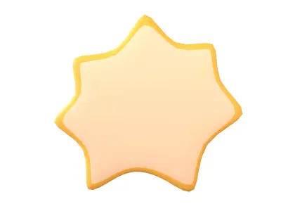 Speech Balloon v32 004 Low-poly 3D model