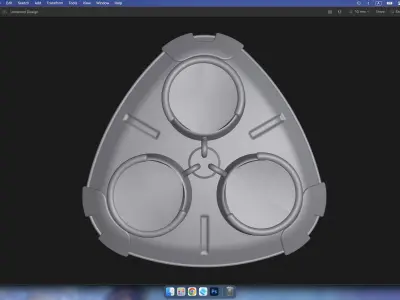 spacecraft 3D print model by designhus