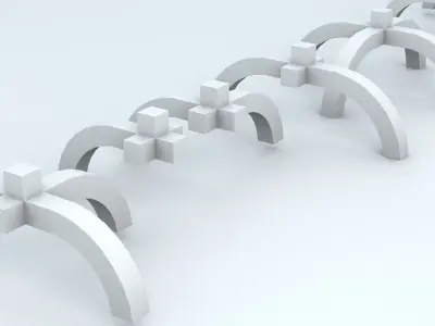 Easy Blocks Low-poly 3D model