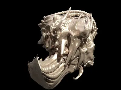 Alien God scull collection 1  3D model