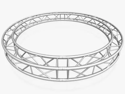 Circle Square Truss - Full diameter 300cm 3D model