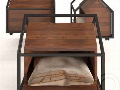 Cage pet House Low-poly 3D model