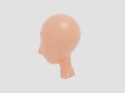 skin for avatar hair styles 3D model