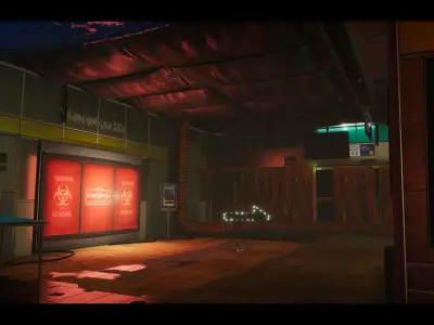 The Blue Metro 2029-Post Apocalyptic Metro-Subway Environment  Low-poly 3D model