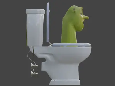 skibidiengshrek SKIBIDI 3D model