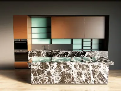 84-Kitchen12 matte 7 3D model