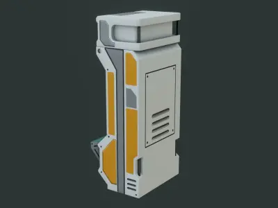 Sci-Fi Computer - Game Ready - PBR Low-poly 3D model buy