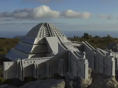 Egyptian Gateway 3D model