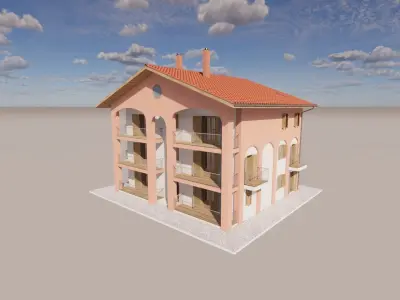Italian residential House 3D model