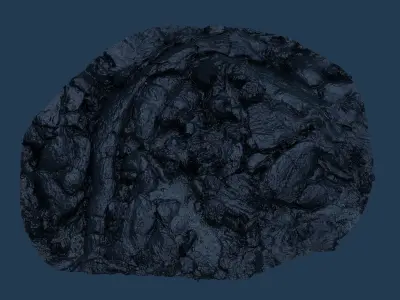 Lava Rock scan  Low-poly 3D model