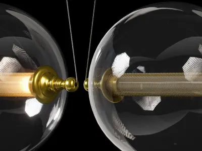 Otto Sphere Mini Pendant By Hubbardton Forge 3D model
