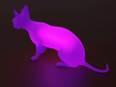 Indirect lighting for Sphynx Cat 3D model