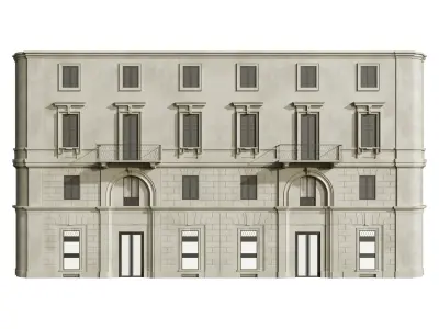 Facade classic house 6 3D model