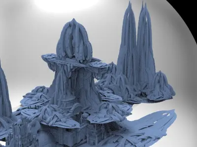 Atlantis Swirling Structures 3D model