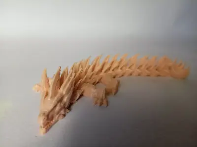 Flexi SciFi Mecha Dragon Highly Detailed Print in Place Edition 3D print model