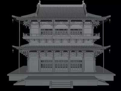 Guanyin Pavilion Free 3D print model purchase