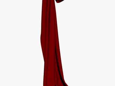 Double Curtain for two standard Windows 3D model