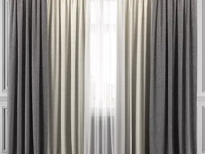 Curtain Set 299 3D model
