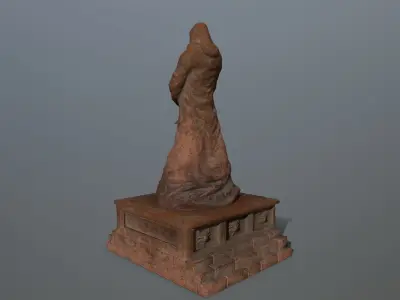 statue Low-poly 3D model