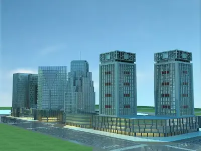Cityscape 3 3D model