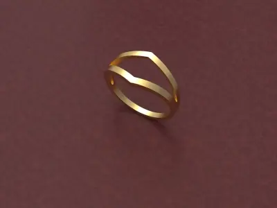Minimalist Ring DM-3 Free 3D print model