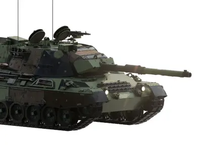 leopard 1 with interior 3D model