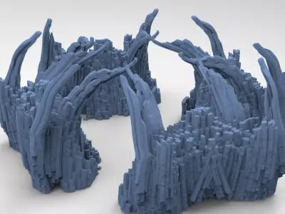 Ancient Druid Cult stones  3D model