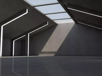 Sci Fi Warehouse 3D model