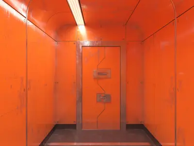 Industrial Corridor 001 3D model