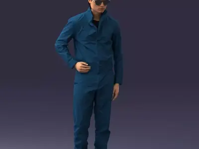 000072 Sci-Fi Man 0831 3dp 3D print model