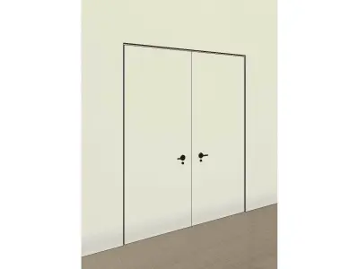 Internal Double Door 3D model