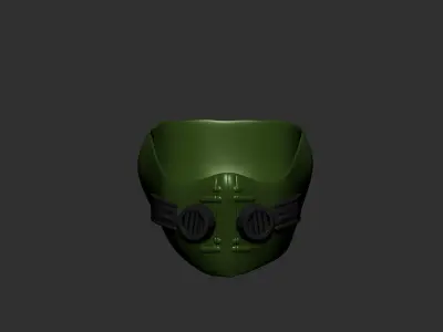 helmet high poly sculpt 3d printable  3D model 124