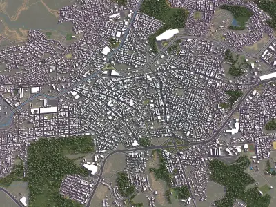 Betim - City 3D Model Low-poly 3D model