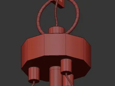 Gold Drum 6 3D model