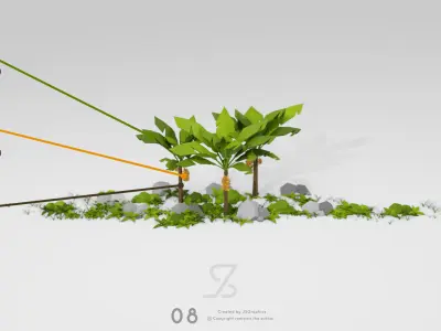 Banana Tree Free low-poly 3D model