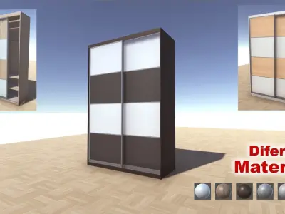 Wardrobe Collection Low-poly 3D model