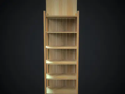 Wooden Stillage Low-poly 3D model