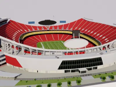 Arrowhead Stadium - Kansas City Chiefs - USA 3D model