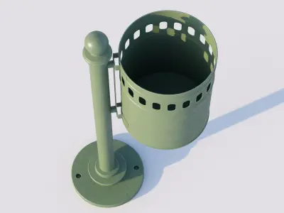 vienna public dustbin 3D model
