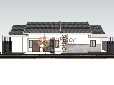 House 11x20m code 540 - Sketchup 3D model 3D model 3D model