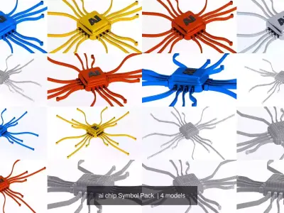 ai chip Symbol Pack 