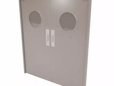 Kitchen Rear door  Low-poly 3D model