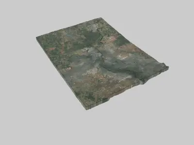 Sacramento City Low-poly 3D model