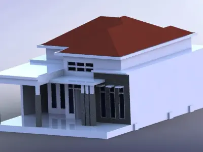 Classic home design in land 10m x 15m 3D model