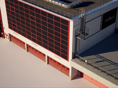 Imola Racetrack Office Building  3D model