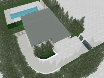 Modern Mountain House  3D model