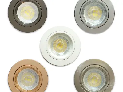 lightS downlight with gold finish 3D model