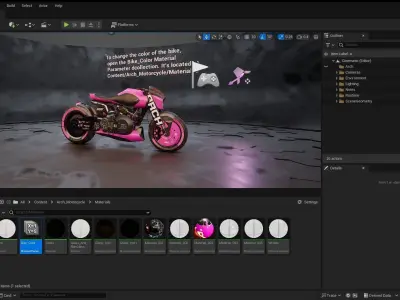 Cyberpunk Motorcycle 3D model